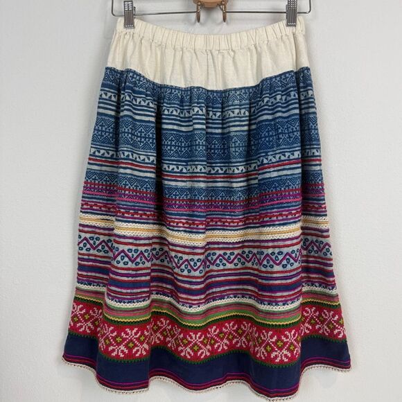 Lucky Brand Boho Embroidered Midi Skirt S - Picture 1 of 6